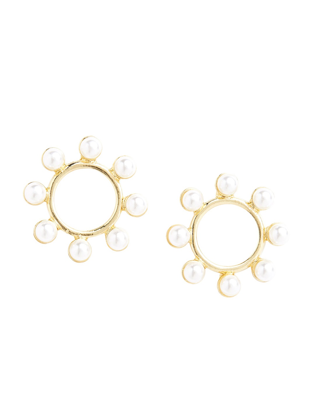 

20Dresses Gold-Toned Contemporary Studs Earrings