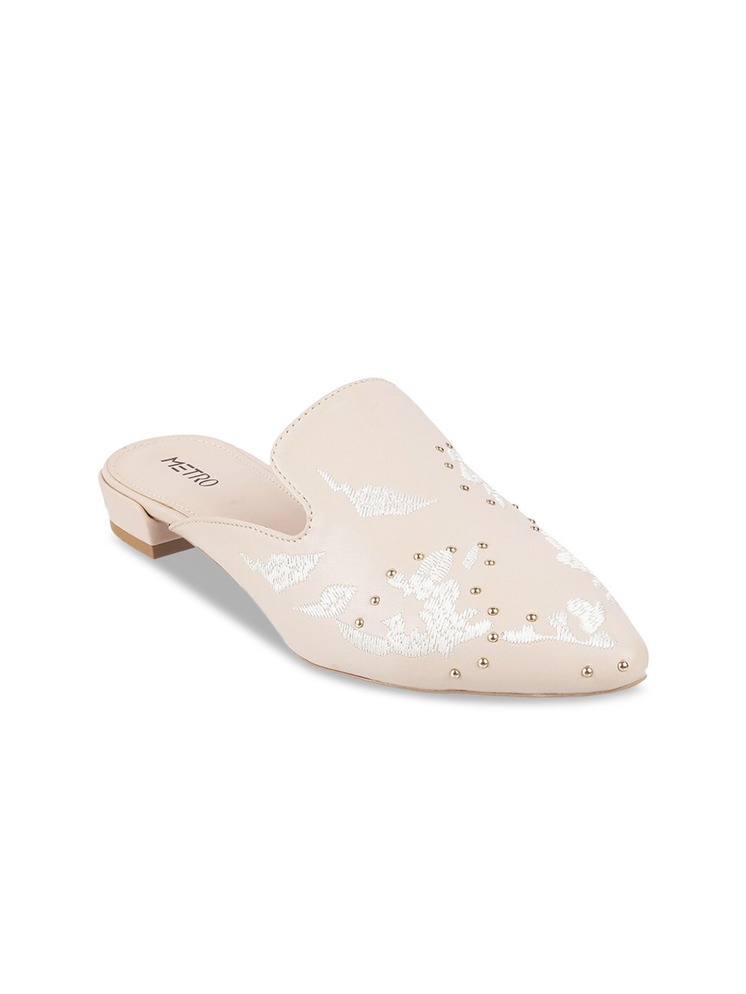

Metro Women Beige Mules Flats