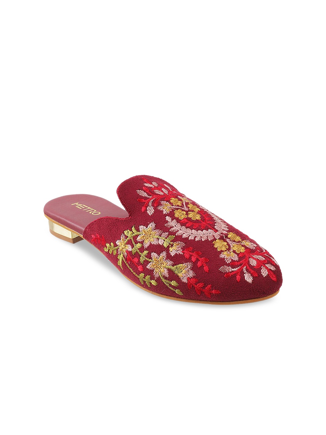 

Metro Women Maroon Mules Flats