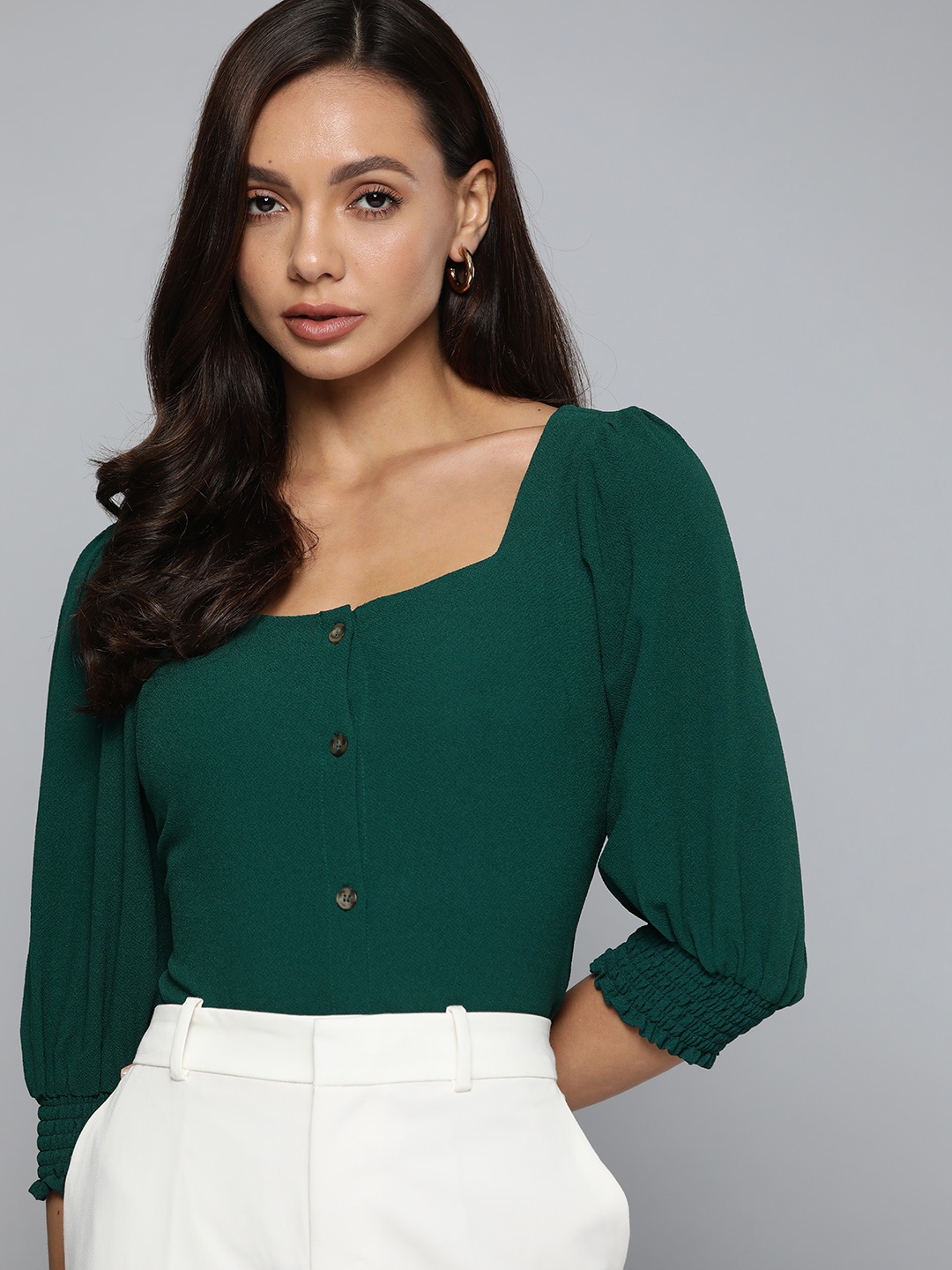 

Chemistry Green Solid Textured Top