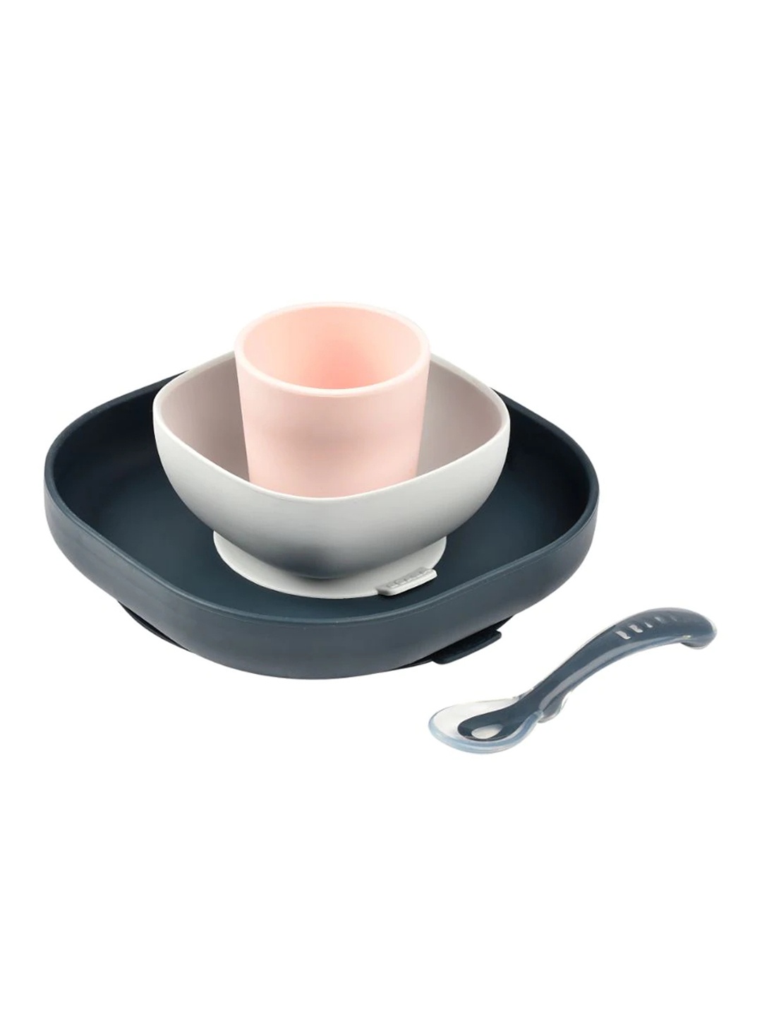 

BEABA Kids Blue Silicone Utensil Set