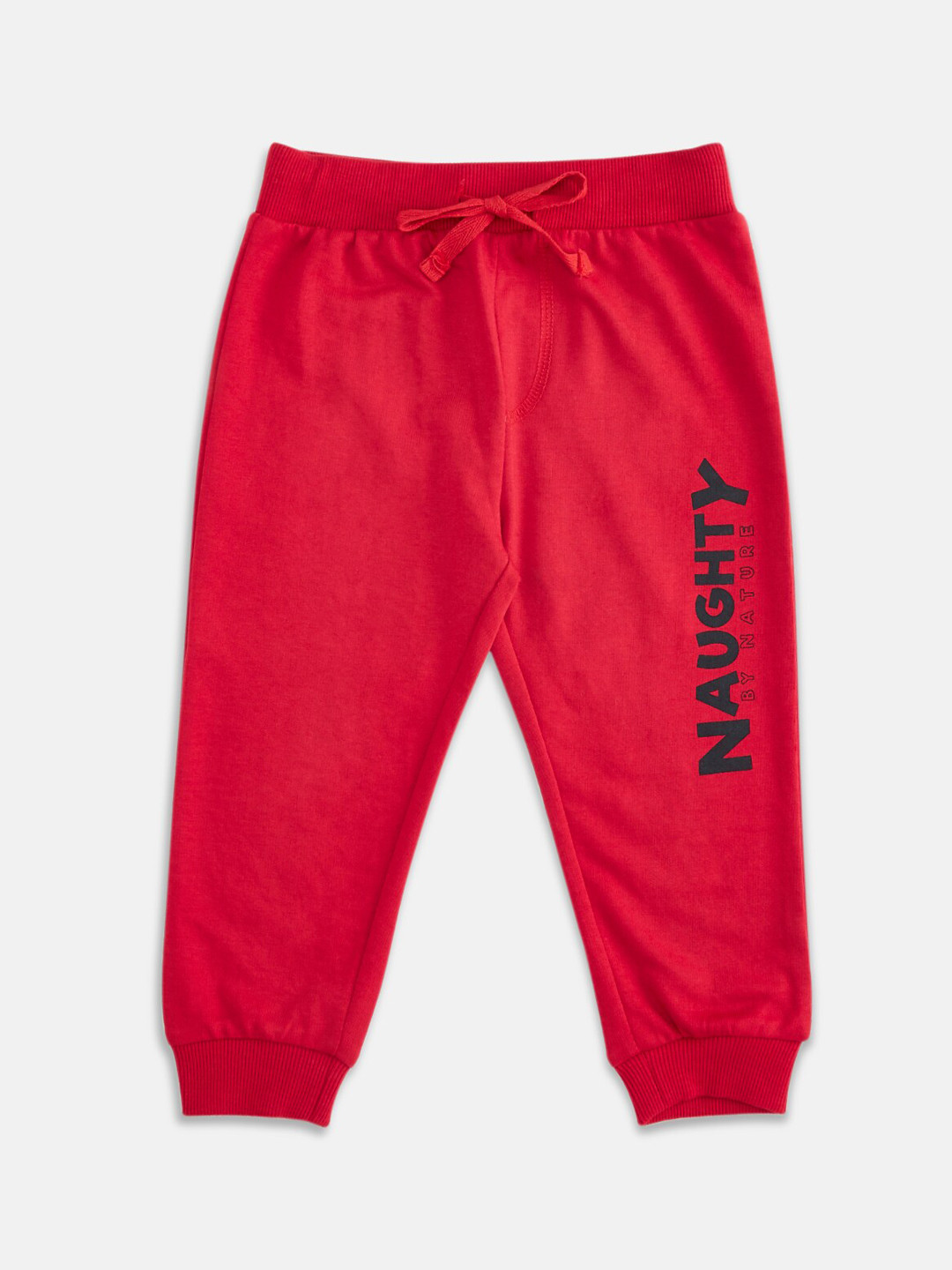 

Pantaloons Baby Boys Red Solid Pure Cotton Joggers