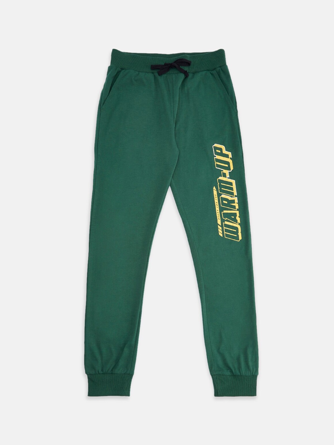 

Pantaloons Junior Boys Teal-Green Solid Pure Cotton Joggers