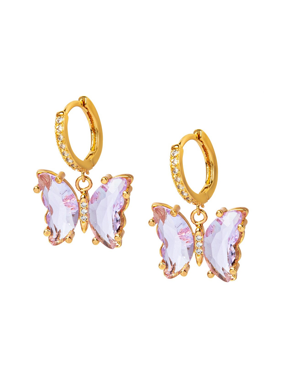 

Moon Dust Gold-Toned & Gold Plated Contemporary Drop Earrings