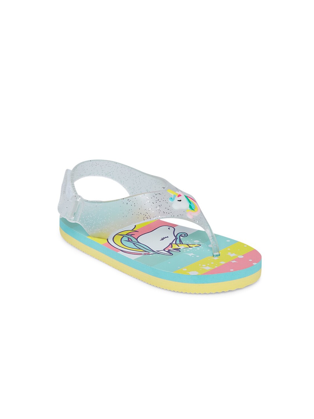 

Pantaloons Junior Girls Multicoloured Unicorn Printed Slip-On, Pink