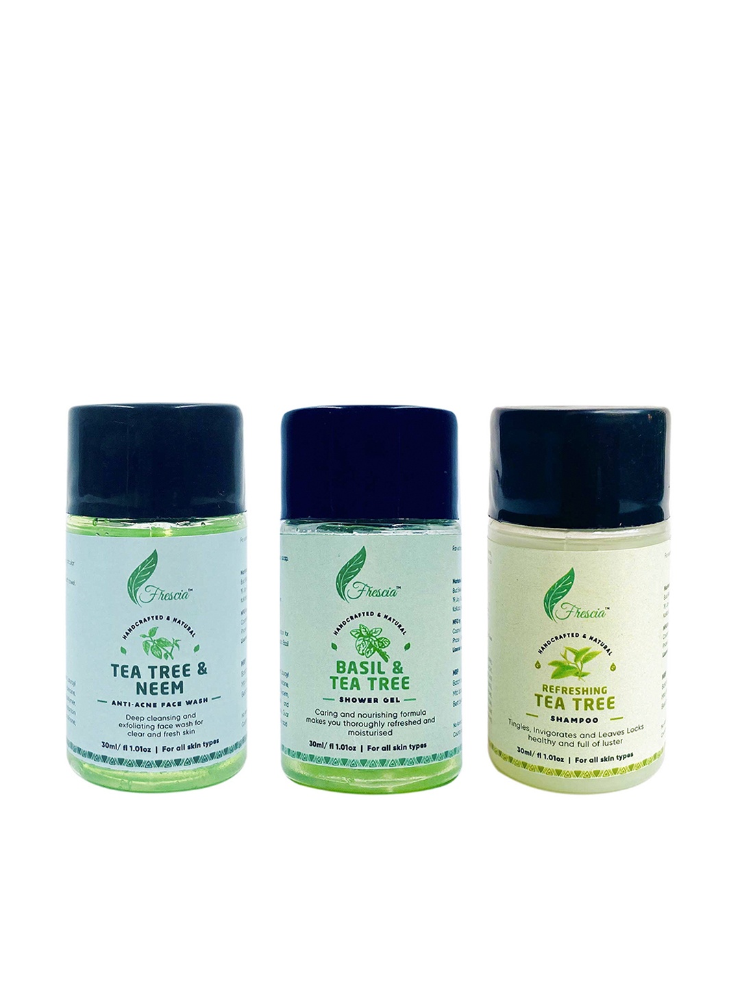 

Frescia Tea Tree Skincare Travel Kit - 3 Items, Green