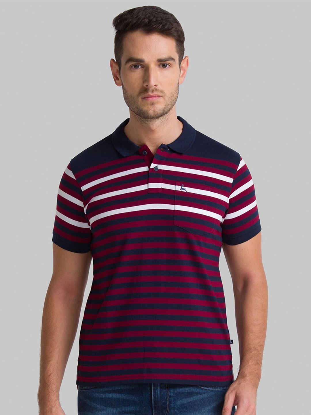 

Parx Men Blue Pockets T-shirt
