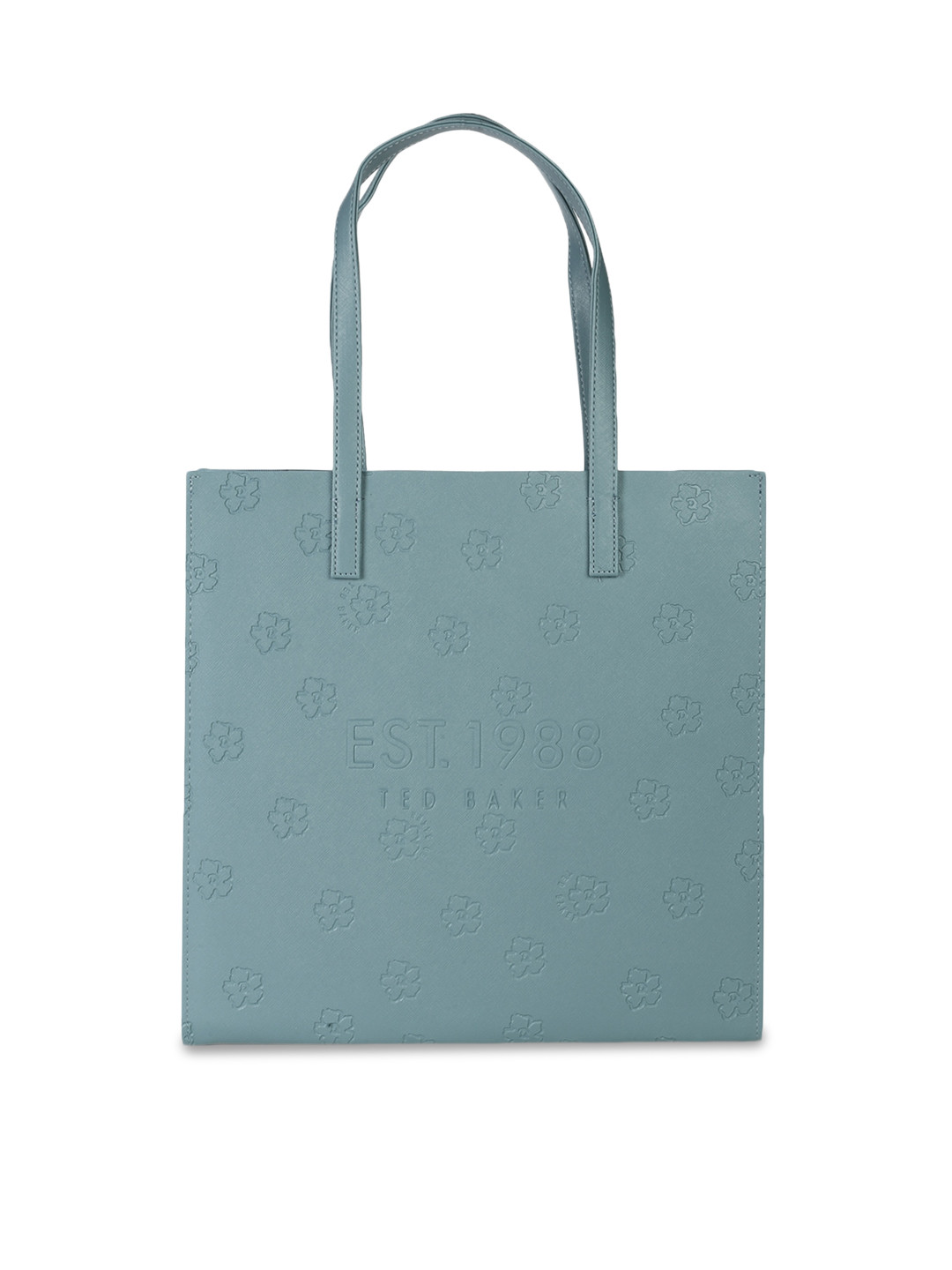 

Ted Baker Teal Textured Leather Oversized Structured Tote Bag