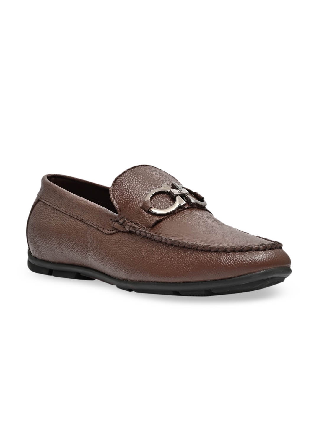 

LA BOTTE Men Brown Leather Loafers