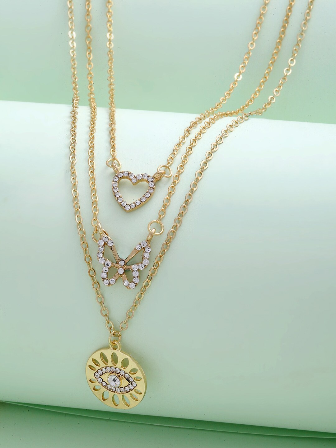 

Ferosh Gold-Toned Layered Chain Necklace