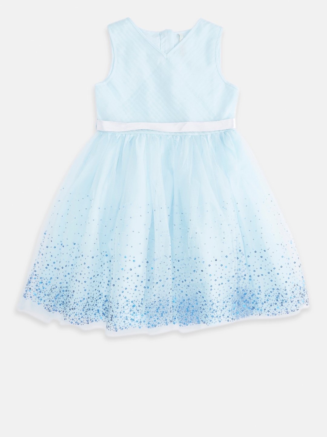 

Pantaloons Junior Girls Blue Solid Dress
