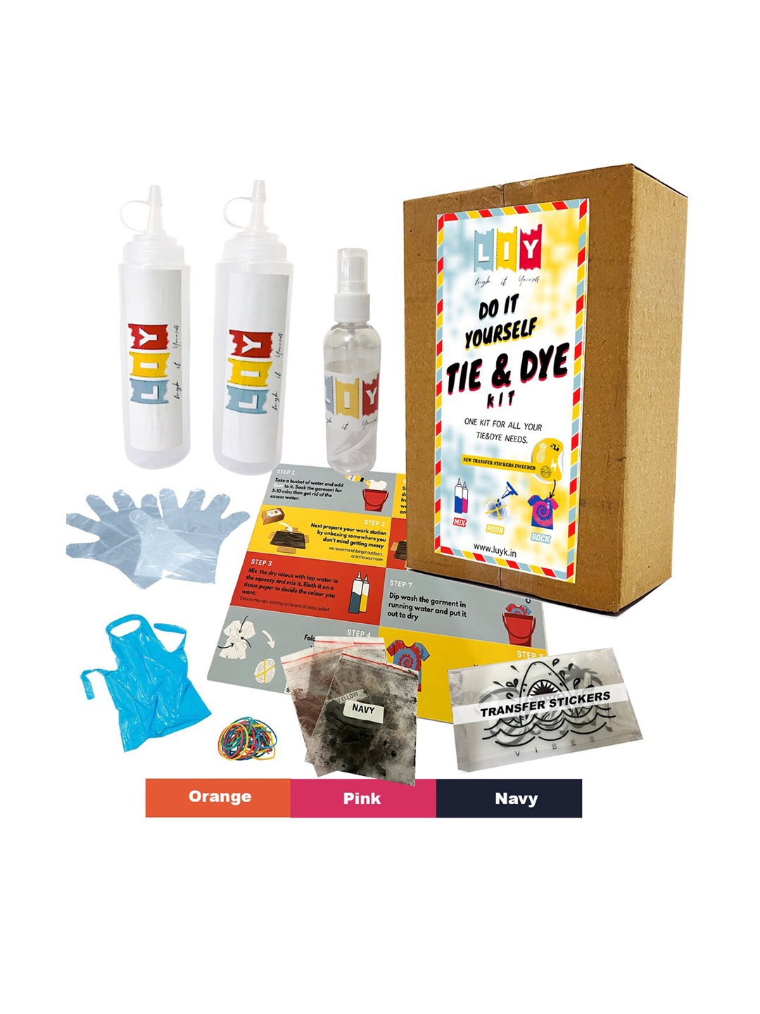 

luyk DIY Water Dyes Kit, Orange