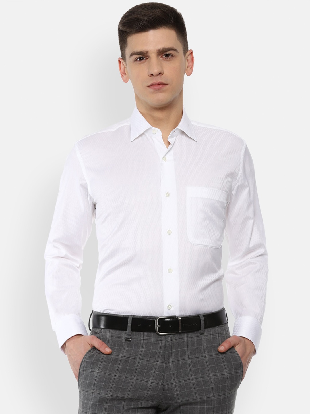 

Luxure by Louis Philippe Men White Formal Shirt