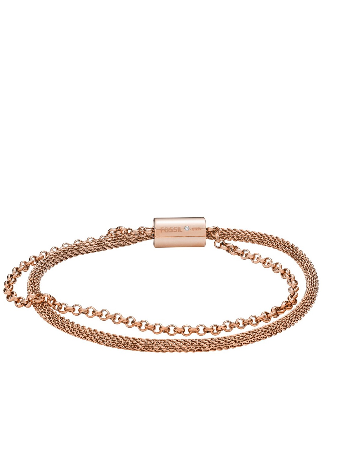 

Fossil Women Rose Gold-Plated Link Bracelet