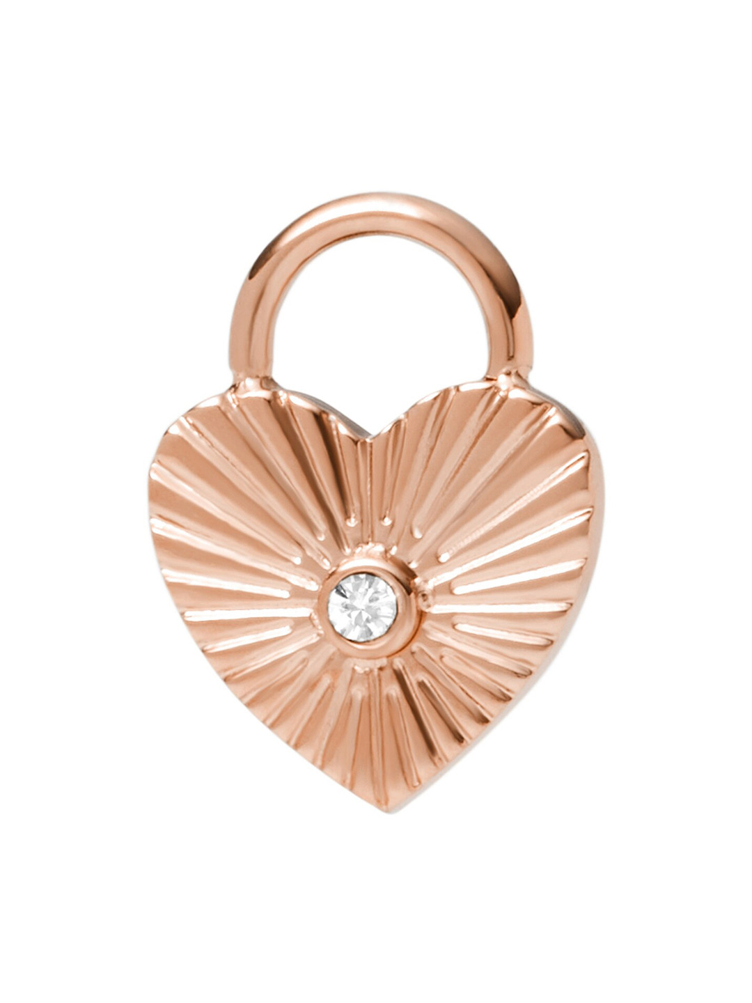 

Fossil Women Rose Gold Heart Shaped Charm