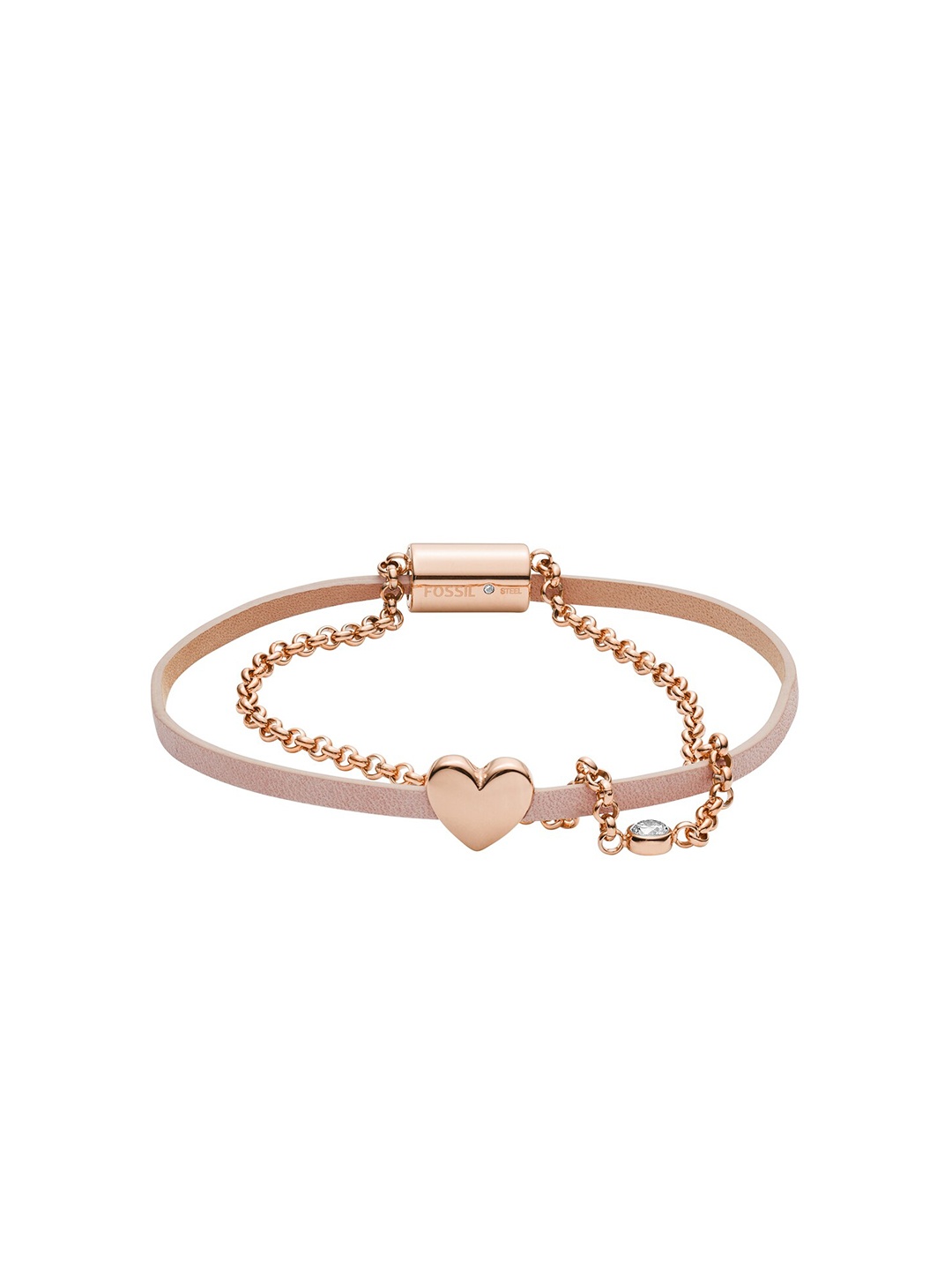 

Fossil Women Rose Gold Charm Bracelet