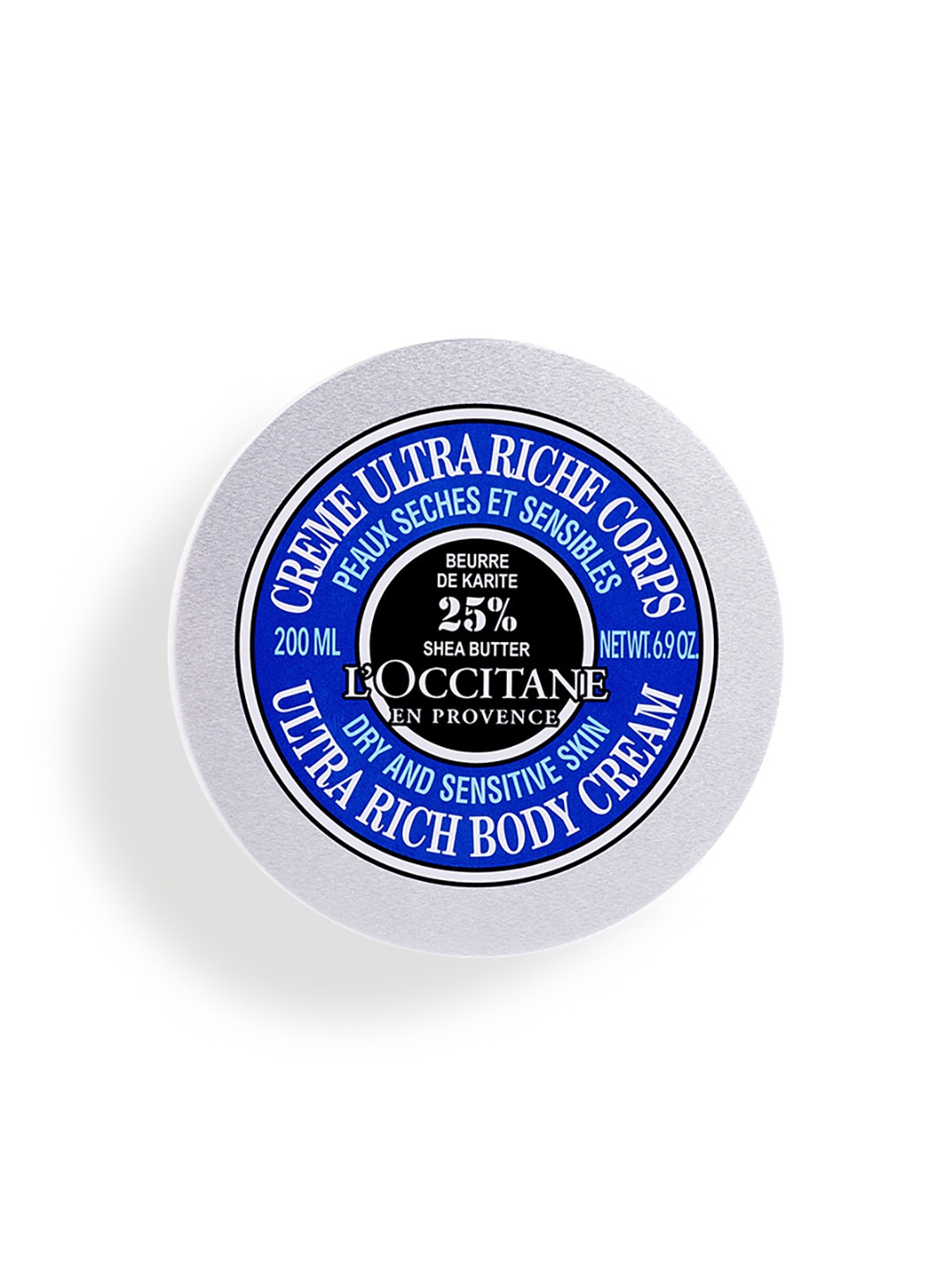 

LOccitane en Provence 25% Shea Butter Dry & Sensitive Skin Ultra Rich Body Cream 200 ml, Blue
