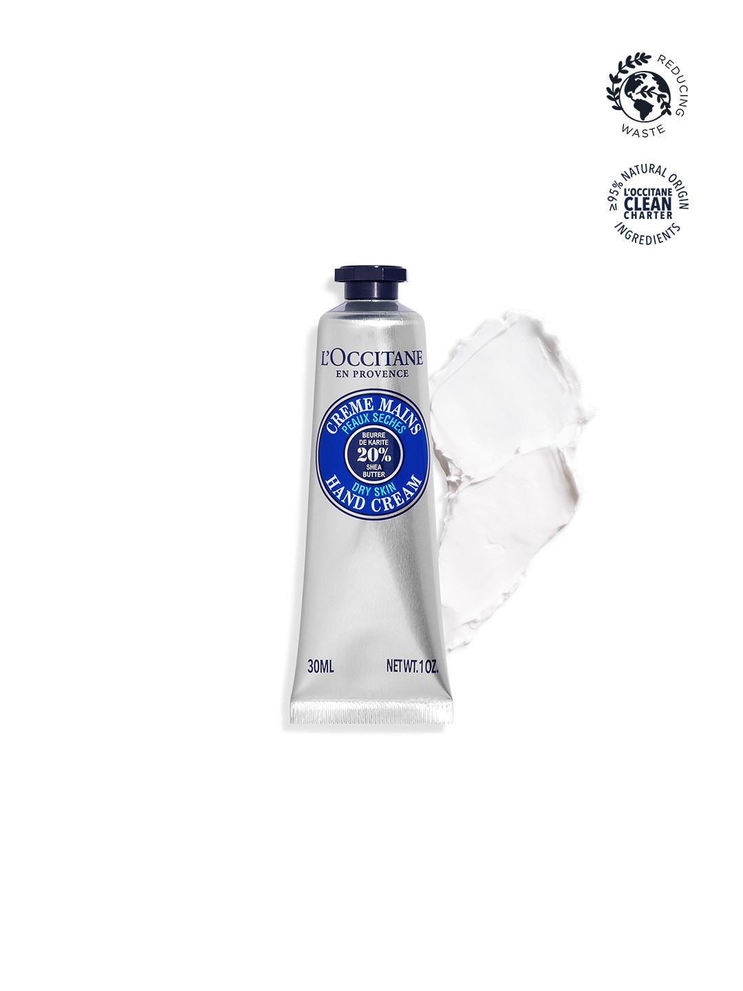 

LOccitane en Provence 20% Shea Butter Dry Skin Hand Cream 30 ml, Silver