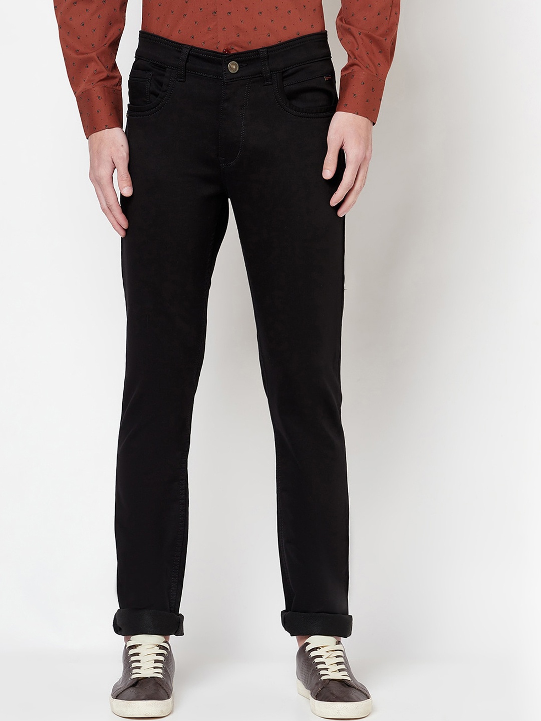 

Crimsoune Club Men Black Solid Slim Fit Stretchable Jeans