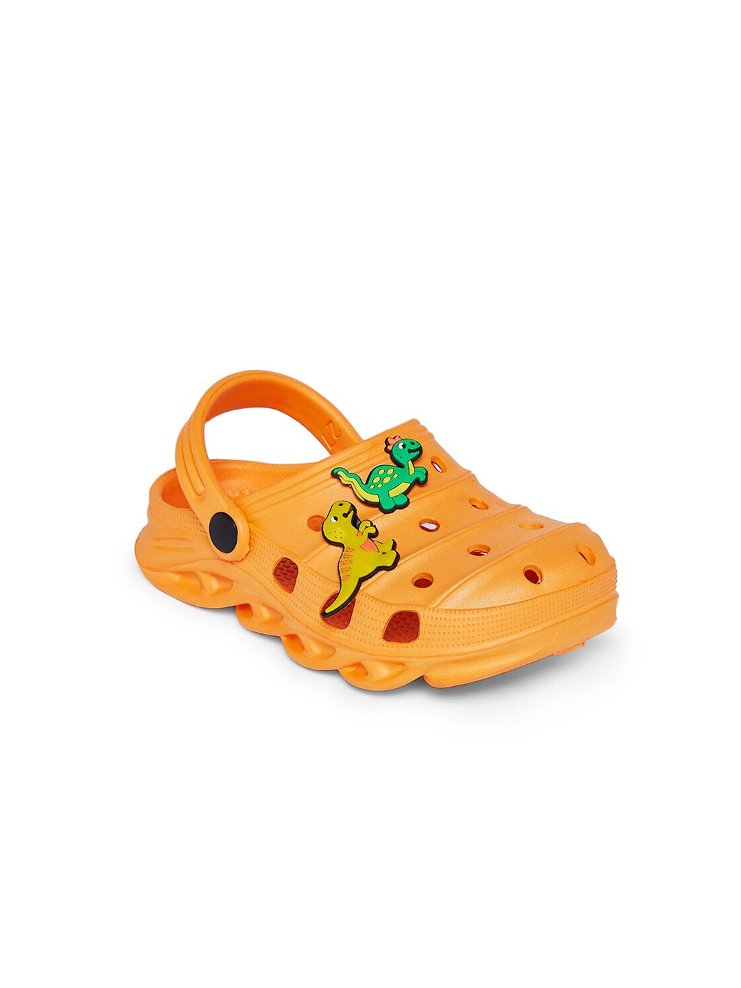 

Pantaloons Junior Boys Orange & Green Rubber Clogs