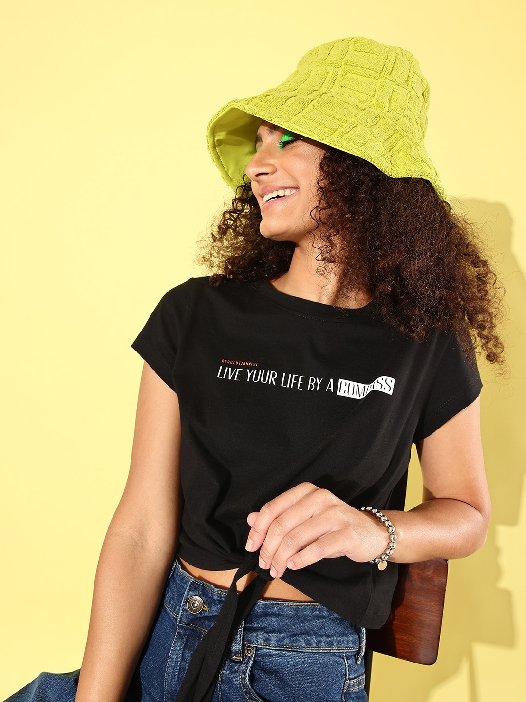 

Roadster Women Classic Black Typography Seriously Silly Tshirt