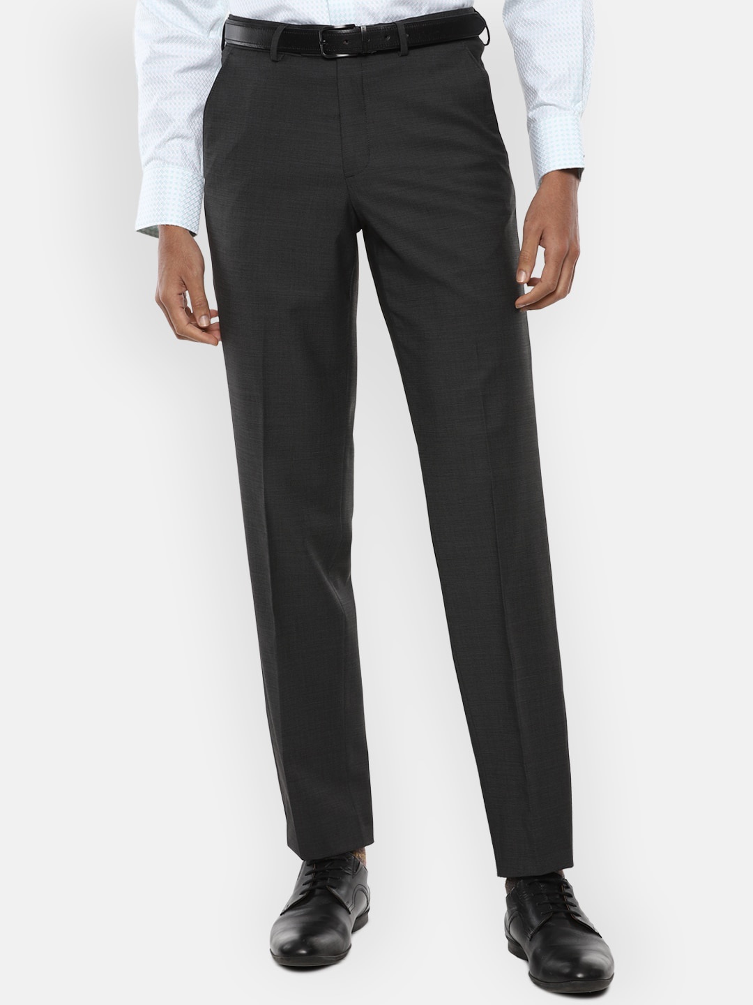

Van Heusen Men Black Regular Fit Trousers