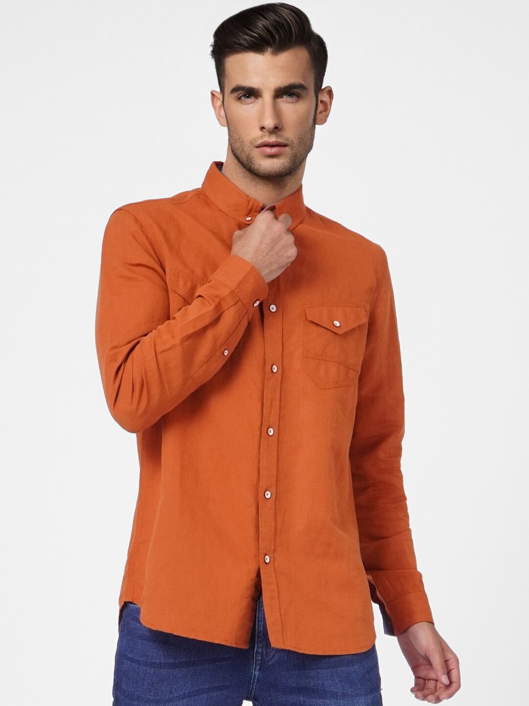 

Jack & Jones Men Brown Regular Fit Casual Shirt