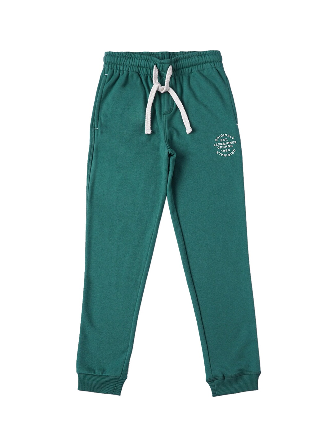 

Jack & Jones Green Solid Regular Fit Casual Track Pant