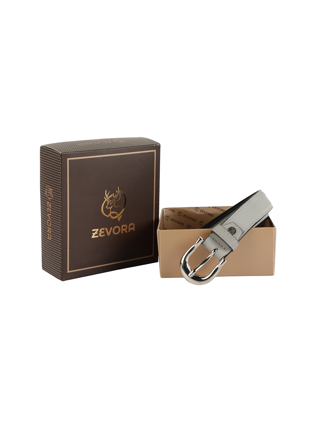 

ZEVORA Women Grey PU Belt
