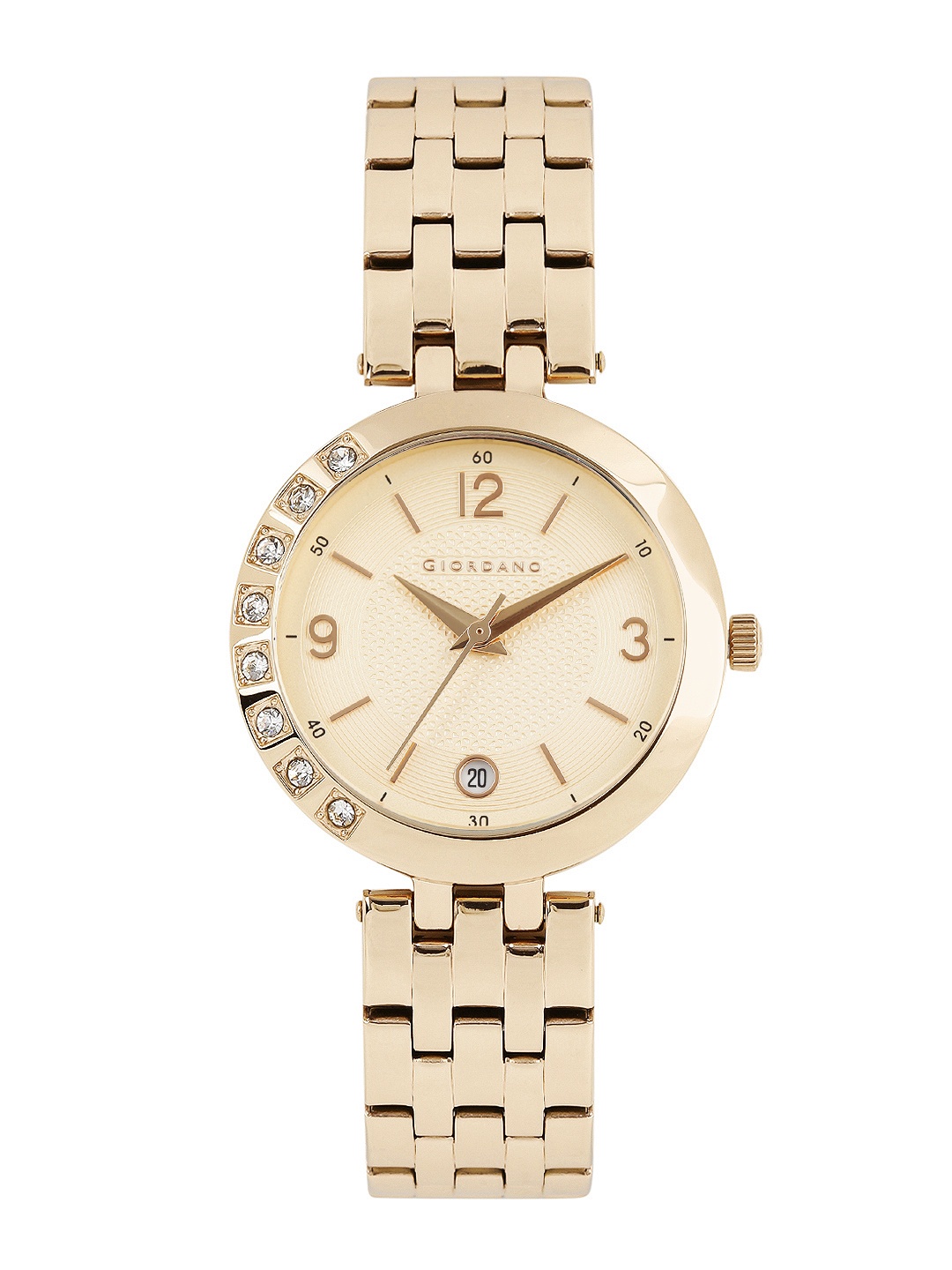 

GIORDANO Women Rose Gold-Toned Textured Analogue Watch 2775-22