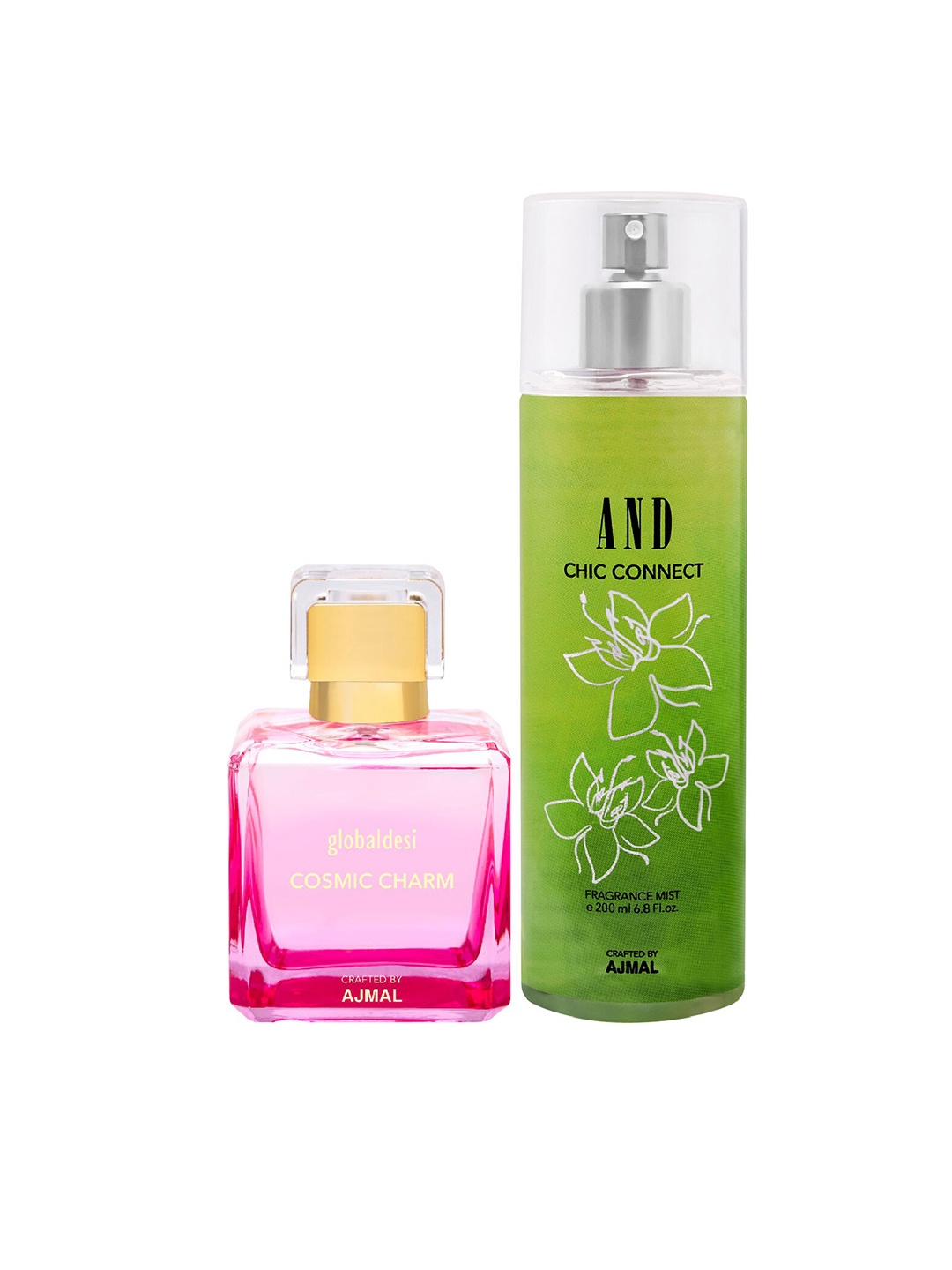 

Global Desi Set of 2 Cosmic Charm EDP & Chic Connect Body Mist, Red