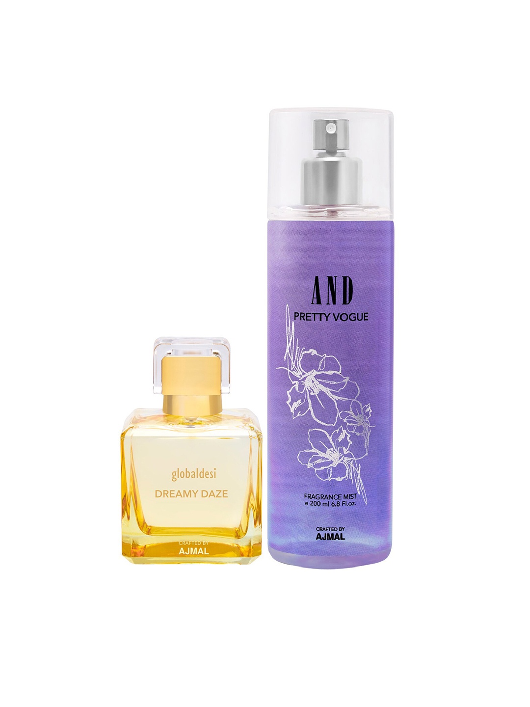 

Global Desi Set of 2 Dreamy Daze EDP & Pretty Vogue Body Mist, Yellow