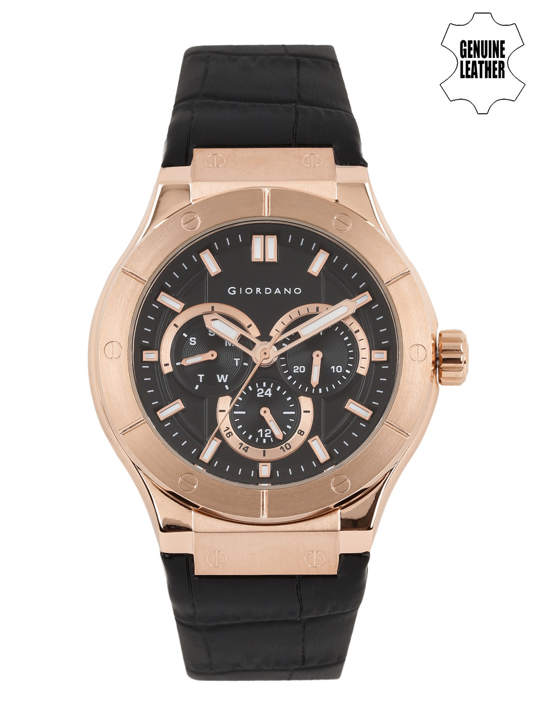 

GIORDANO Men Black Multifunction Analogue Watch 1776-03