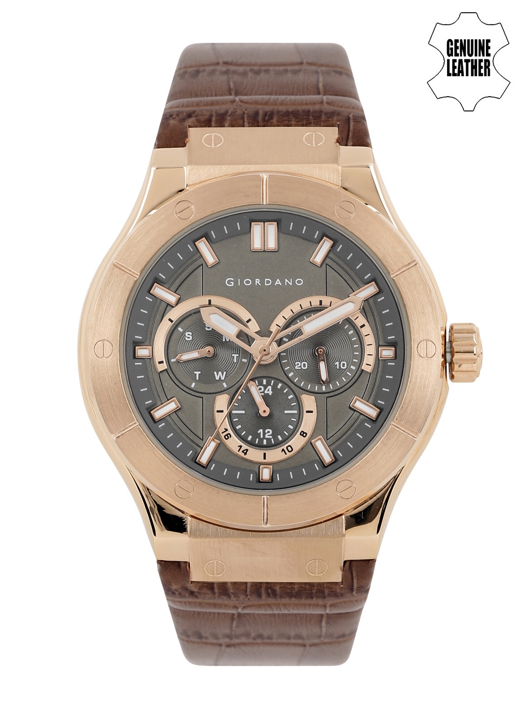 

GIORDANO Men Taupe Multifunction Analogue Watch 1776-04