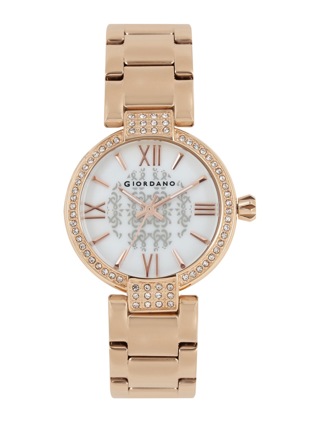 

GIORDANO Women Pearly White Printed Analogue Watch 2777-22