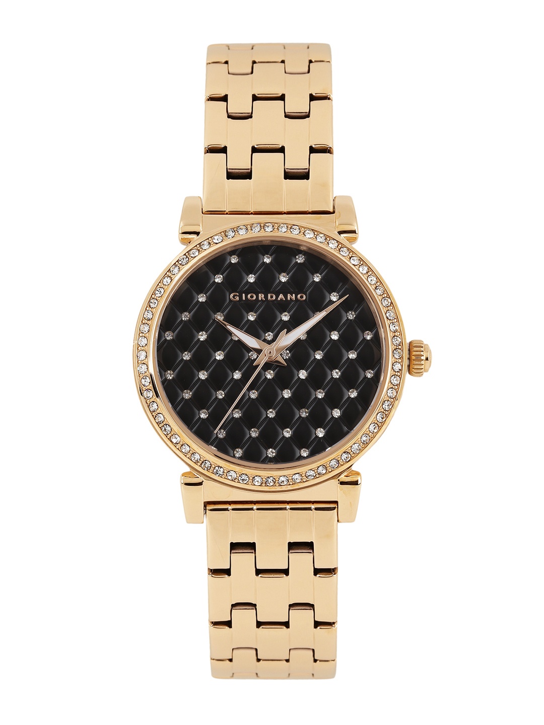 

GIORDANO Women Black Embellished Analogue Watch 2778-11