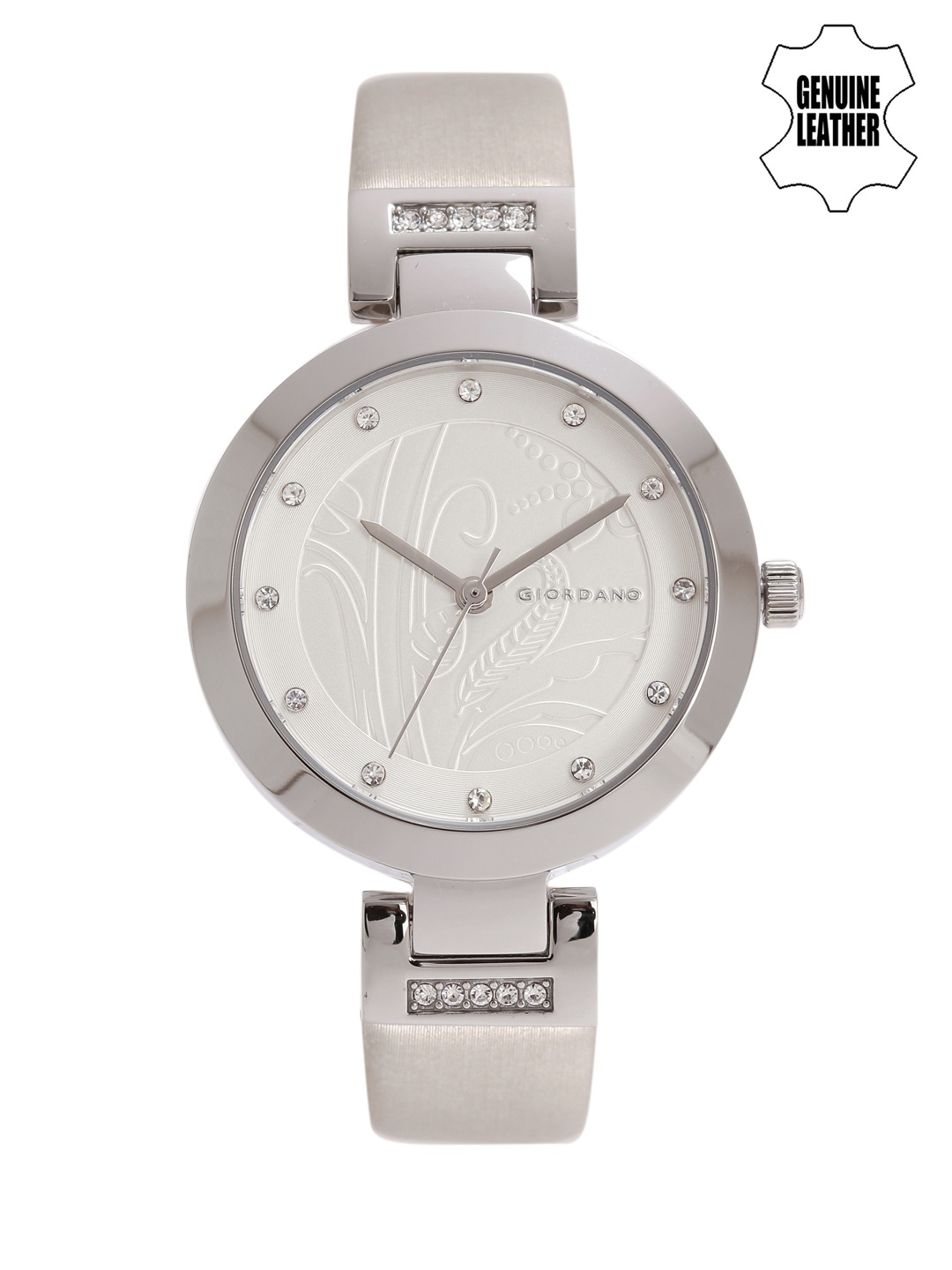 

GIORDANO Women Silver-Toned Embellished Analogue Watch 2784-02