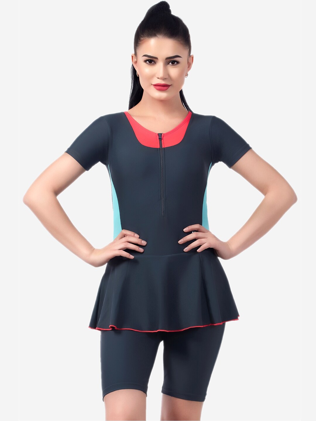

VELOZ Women Grey Solid Pantsuit