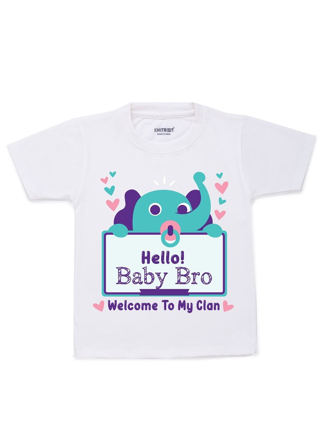 

KNITROOT Kids White V-Neck T-shirt