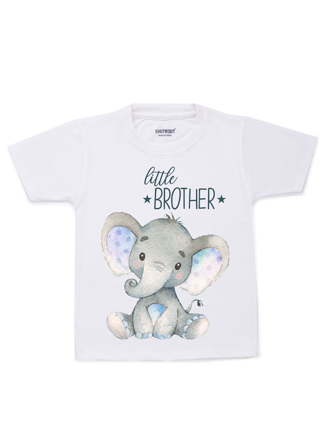 

KNITROOT Kids White Printed T-shirt