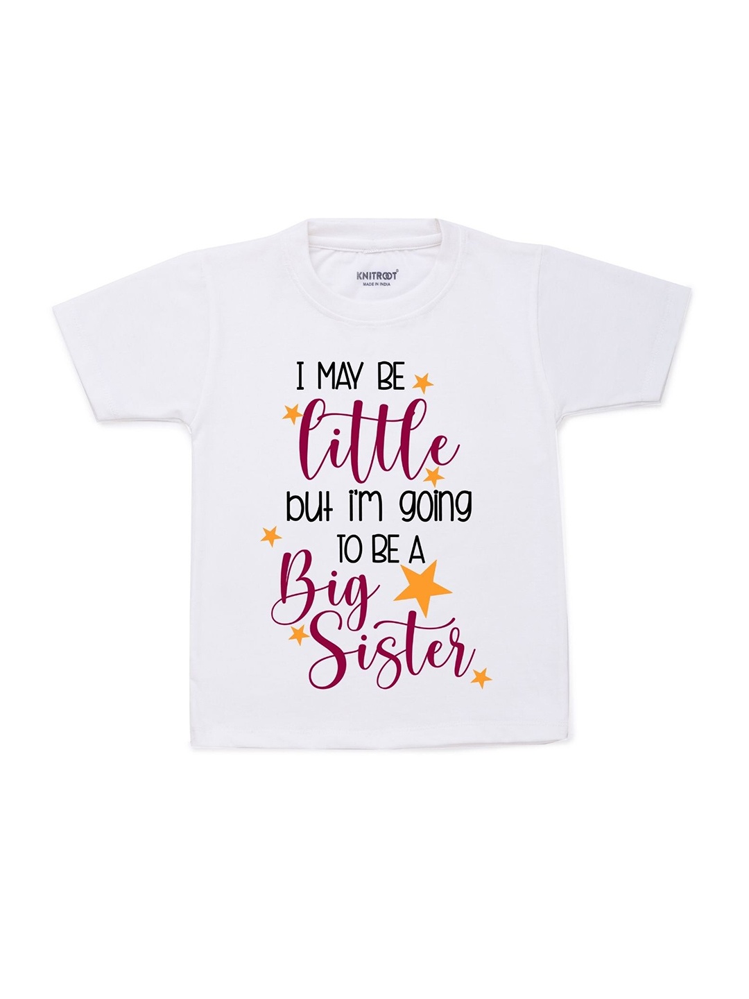 

KNITROOT Kids White Printed T-shirt