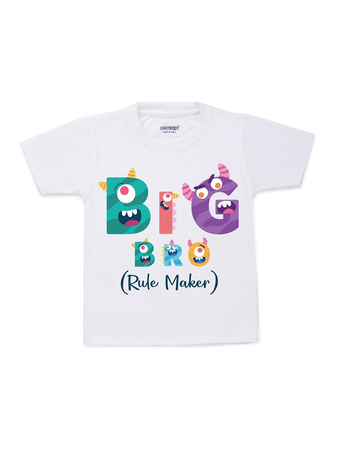 

KNITROOT Kids White Printed T-shirt