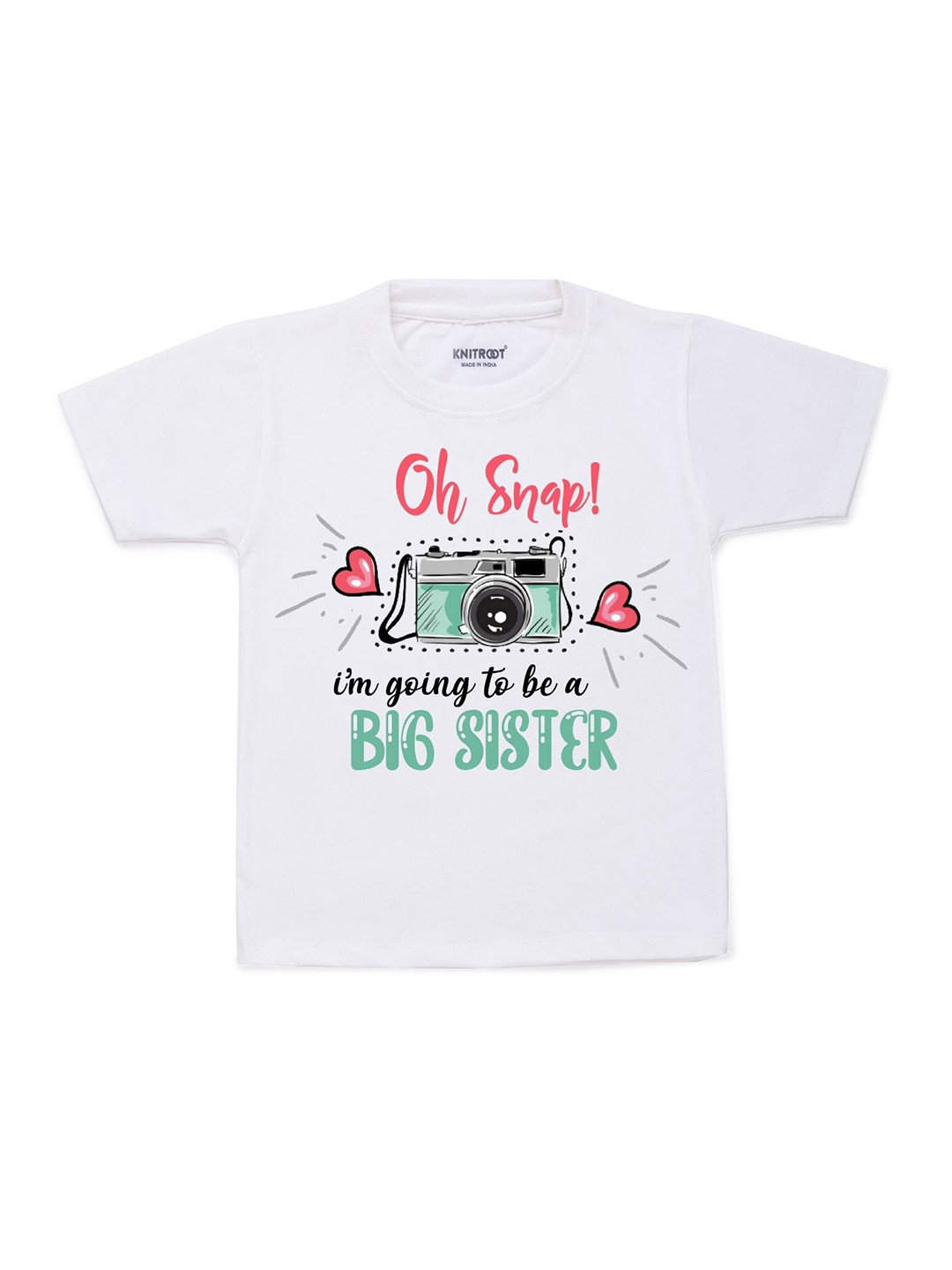 

KNITROOT Kids White Printed T-shirt