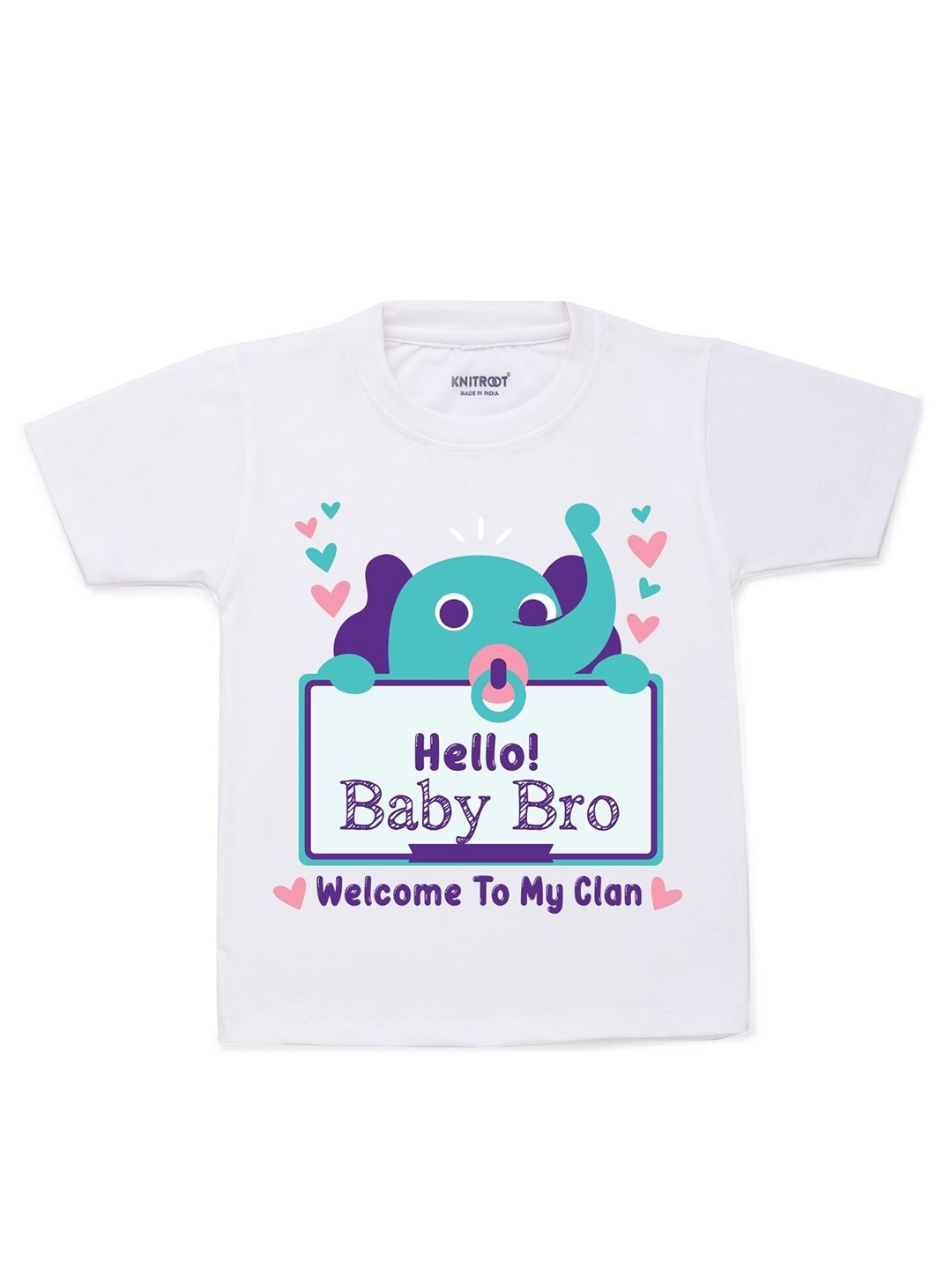 

KNITROOT Kids White Printed T-shirt