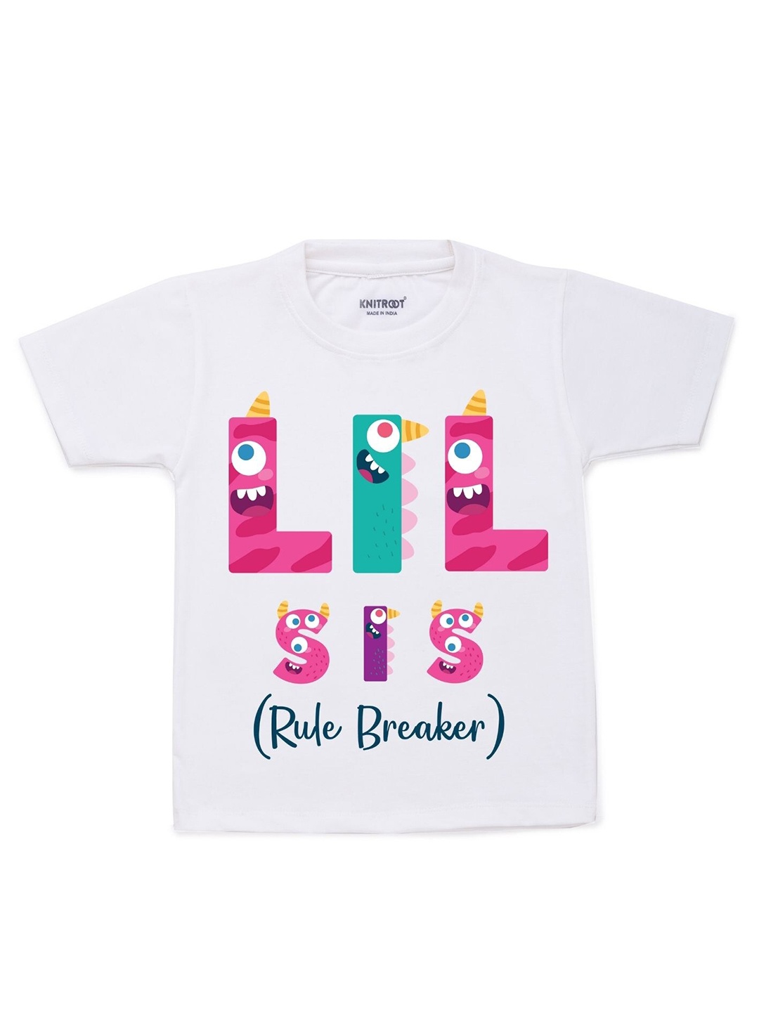 

KNITROOT Kids White V-Neck T-shirt