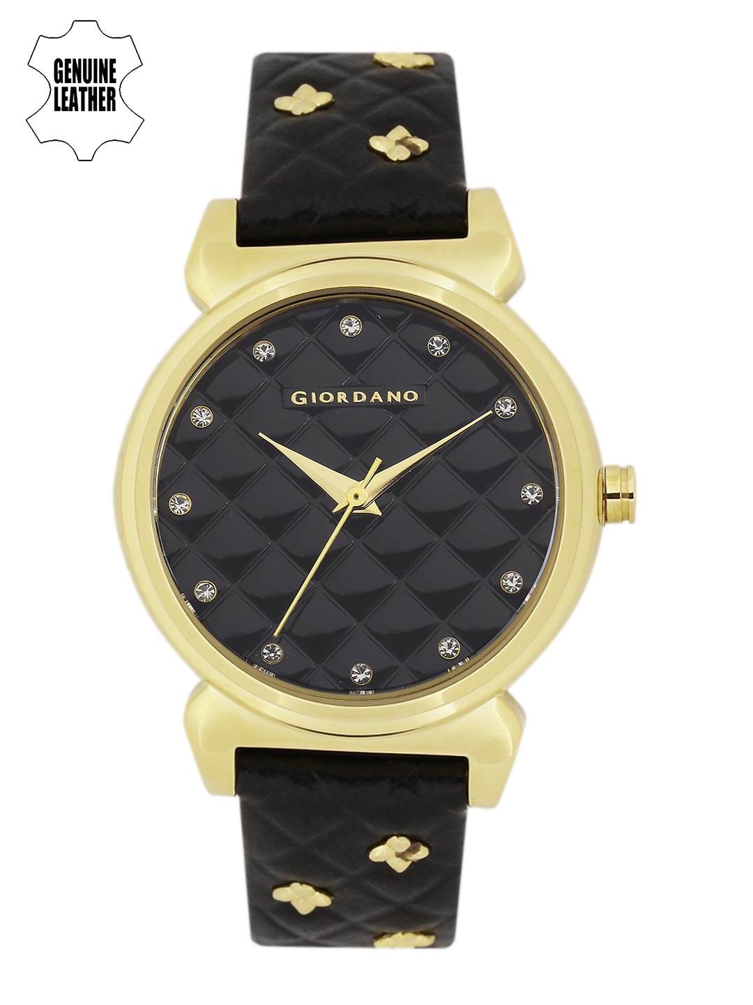 

GIORDANO Women Black Textured Analogue Watch 2794-04