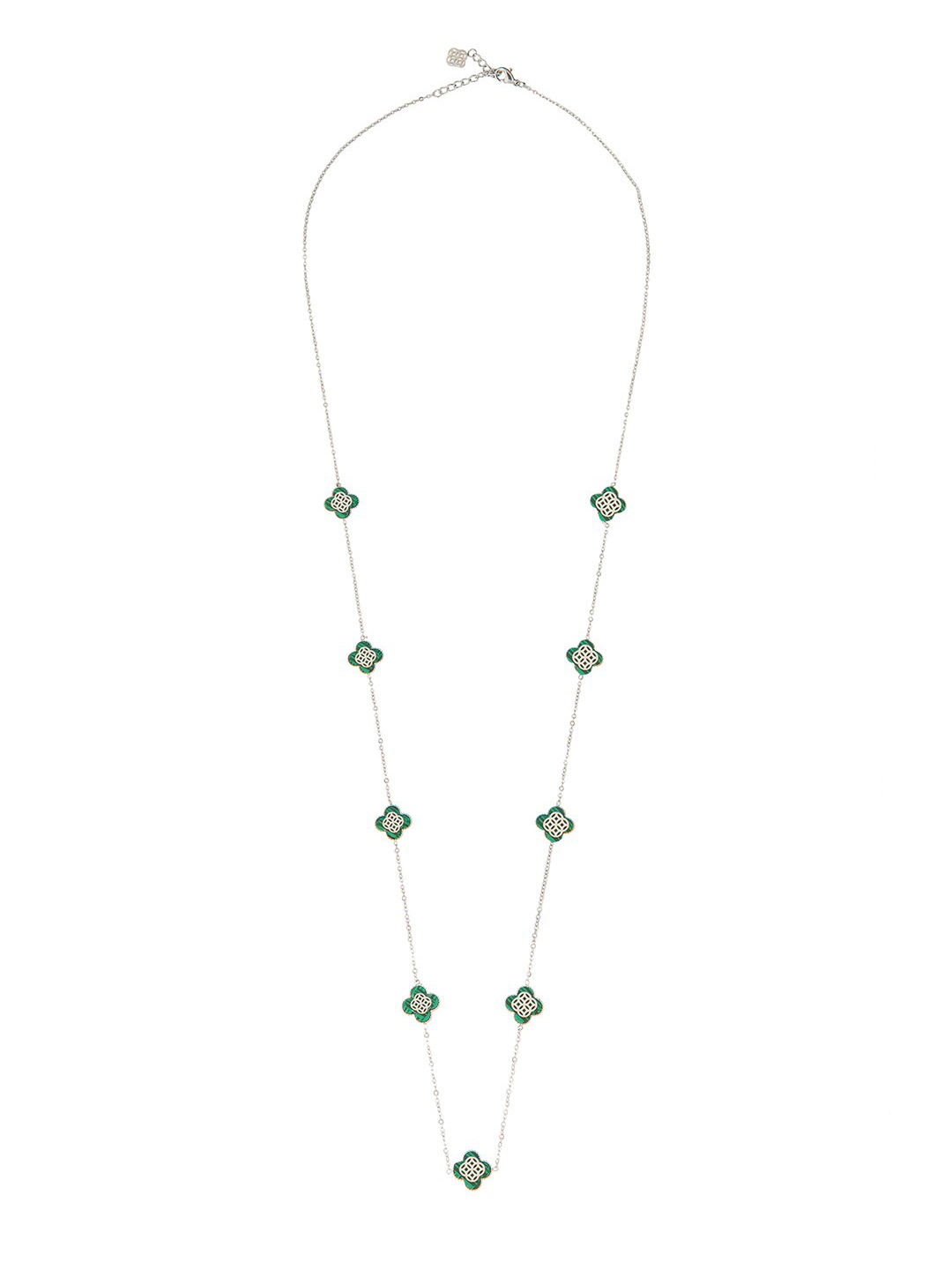 

Moon Dust Silver-Plated Green Jewellery Set