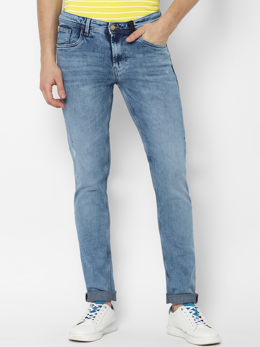 

Allen Solly Men Blue Skinny Fit Heavy Fade Jeans
