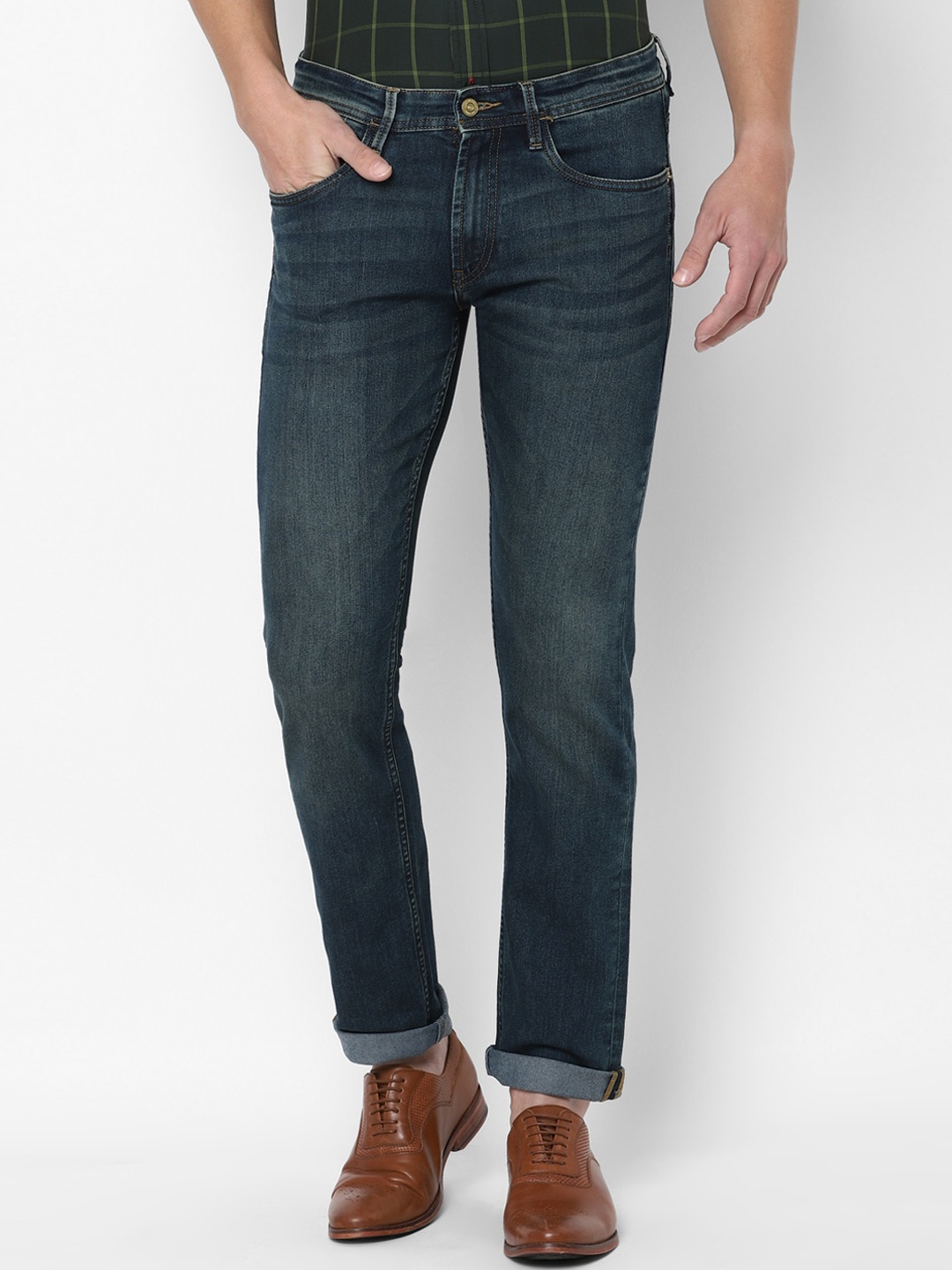 

Allen Solly Men Navy Blue Slim Fit Light Fade Jeans