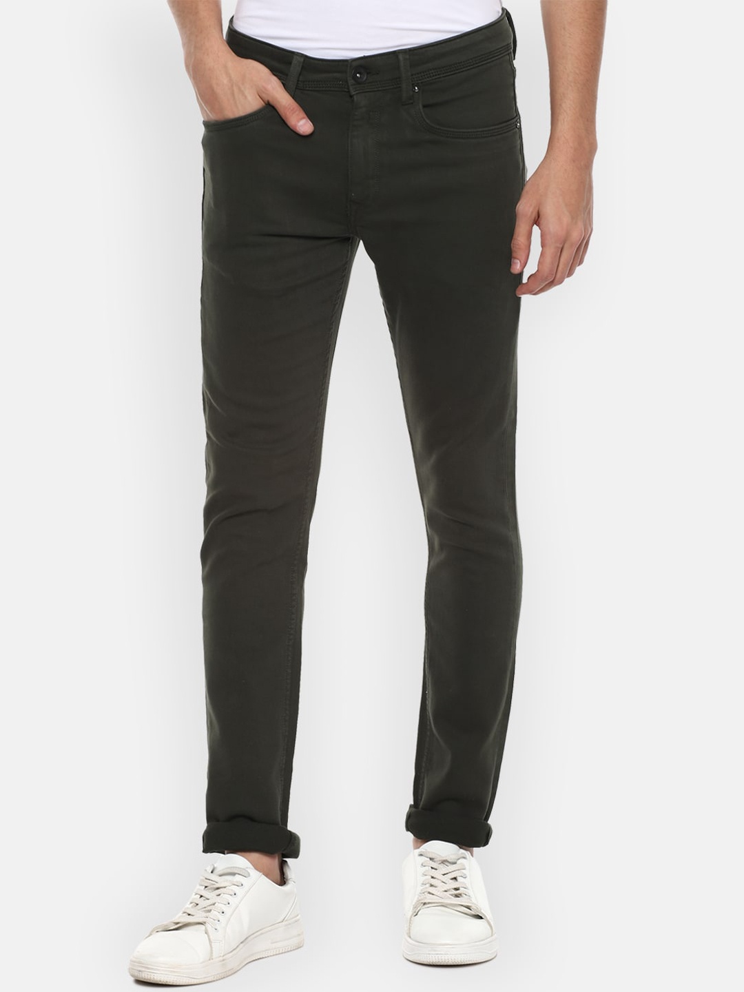 

Louis Philippe Jeans Men Black Slim Fit Stretchable Jeans